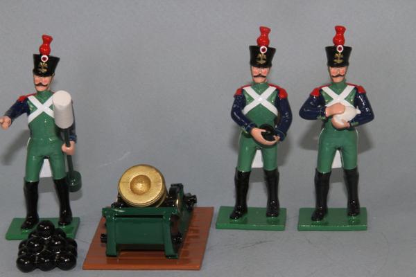N416A Napoleonic French Coast Defence Artillery Regiment 10in Land Mortar and crew from Regal